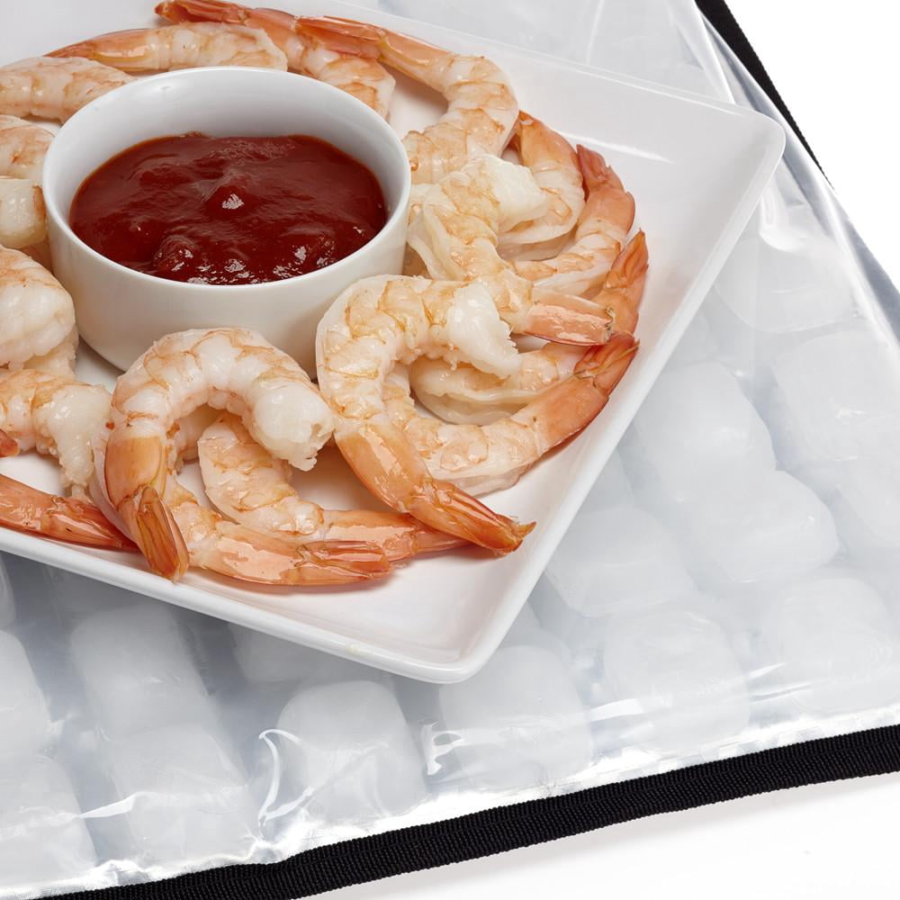 FlexiFreeze Party Mat Chiller, Cool Serving Tray for Cold Food - Blue
