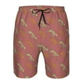 thumbnail image 4 of Kdxio Leopard Print Pattern Mens Casual Shorts - Drawstring Summer Beach Sports Shorts for Men, 4 of 9