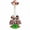 Pastel Leopard Print, variant on Black & White Stars pattern for 23 Inch Porch Goose Outfits, Hawaiian Summer Bikini with Hat for Goose Statue, Outdoor Patio Yard Lawn Garden Decor (excluding statues)