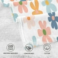 thumbnail image 5 of Yayeee 2 Pack Hand Towels for Bathroom 100% Cotton 16" x 28" Soft Absorbent Kitchen Towel, Colorful Flowers, 5 of 7
