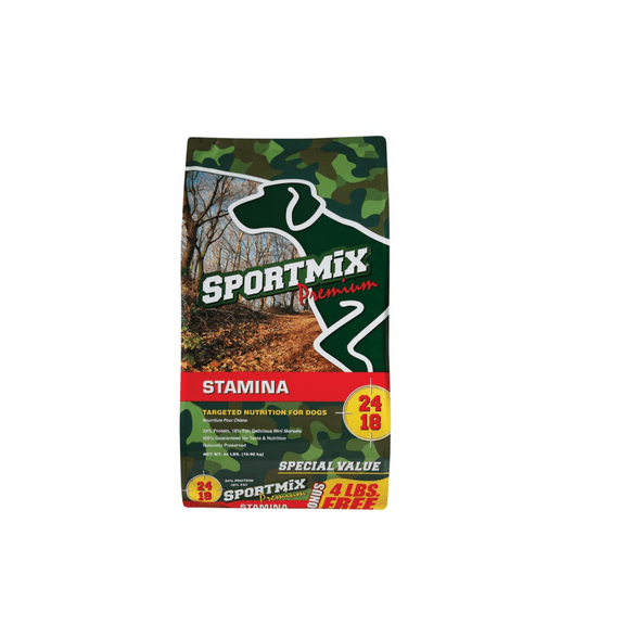 Sportmix Stamina Adult Performance Mini Chunk Chicken and Pork Recipe Dry Dog Food, 40 lb. Bag