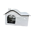 thumbnail image 4 of Refugio para gatos callejeros, casa exterior plegable, impermeable, cueva para gatos, cama para gatitos de interior, animales pequeños, patio, garaje SG, 4 of 8