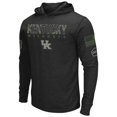 thumbnail image 2 of Men's Colosseum Black Kentucky Wildcats OHT Military Appreciation Hoodie Long Sleeve T-Shirt, 2 of 4