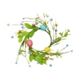 thumbnail image 3 of Pascua anillo de velas Coloful Huevo Garland Garland Spring Artificial Artificial For Farmhouse Home Window Chimenea Centro de mesa, 3 of 7