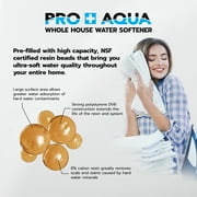 PRO+AQUA Whole House Water Softener High Demand Heavy Duty 80,000 Grain Capacity 1 Ports