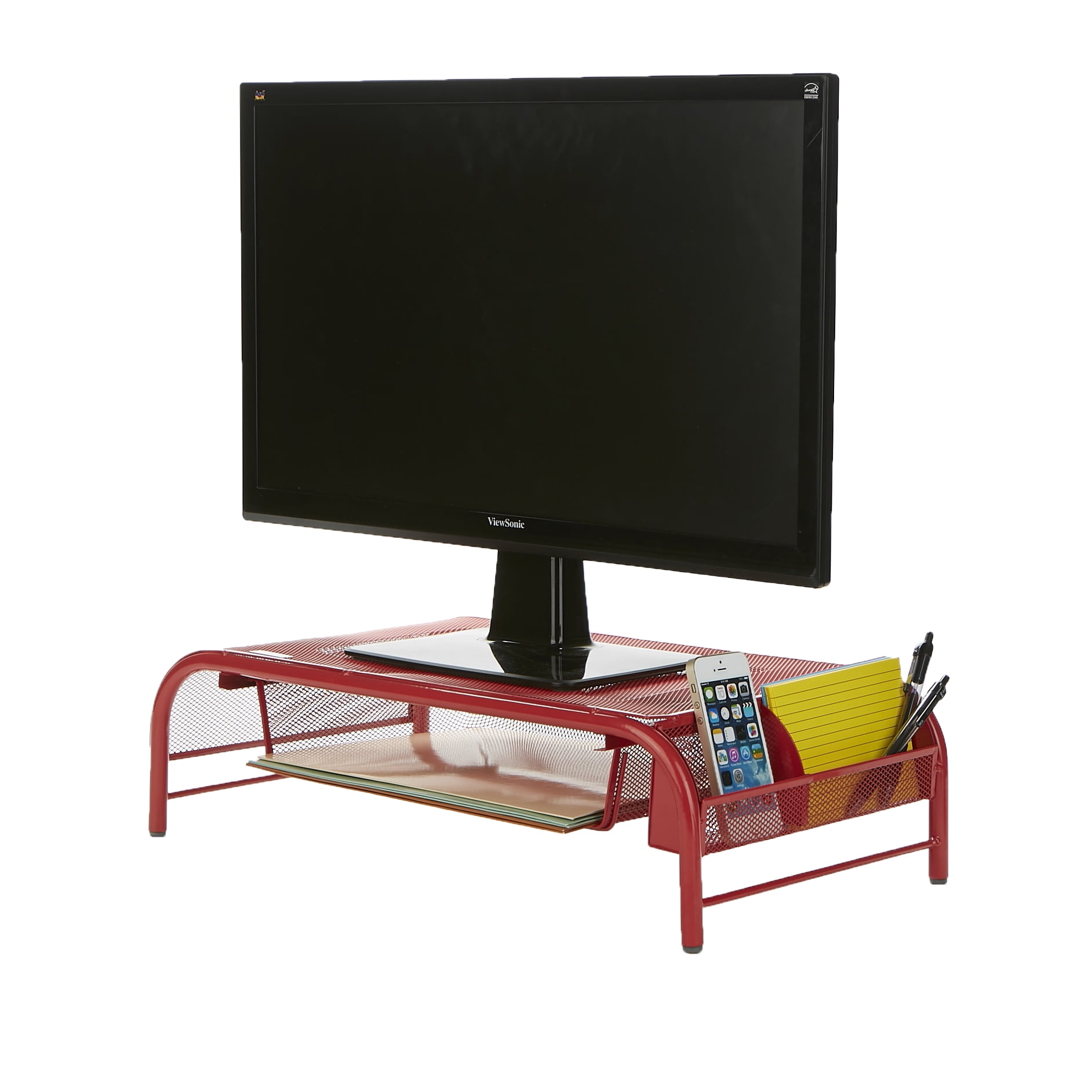 monitor stand desk organiser