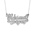 thumbnail image 2 of Personalized Name Necklace with Beading and Rhodium, 2 of 2