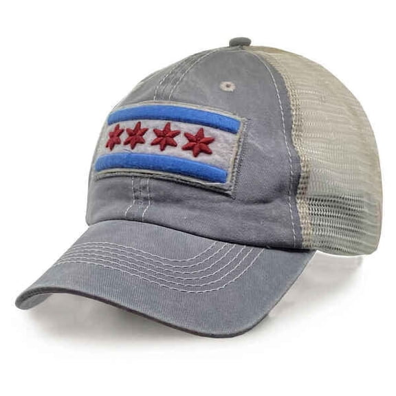 City of Chicago Vintage Mesh Adjustable Flag Hat