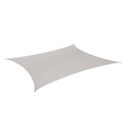 Coolaroo Premium Outdoor Sun Shade Sail with Hardware Kit 95% UV Block Protection for Backyard, Garden, Patio, 165 x 911 Rectangle, Stone