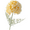 Yellow, variant on Single Head Dandelion Artificial Flower Flocking Plastic Wedding And Home Decor