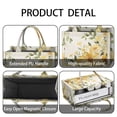 thumbnail image 4 of Large Capacity Tote Bag,White Yellow Flower Sunflower Pattern Handbag Fashion Luxury Tote Bag,15.7"x13"x 5.1" Inches,Laptop Compatible, 4 of 6