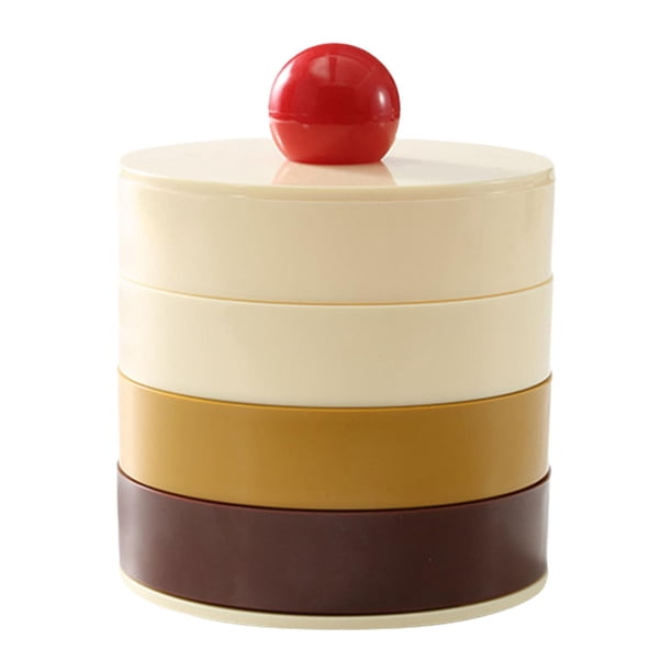 Organizador giratorio de joyería, bandeja de joyería, soporte moderno para pendientes, caja de almacenamiento de baratijas para tocador, regalo, mesa