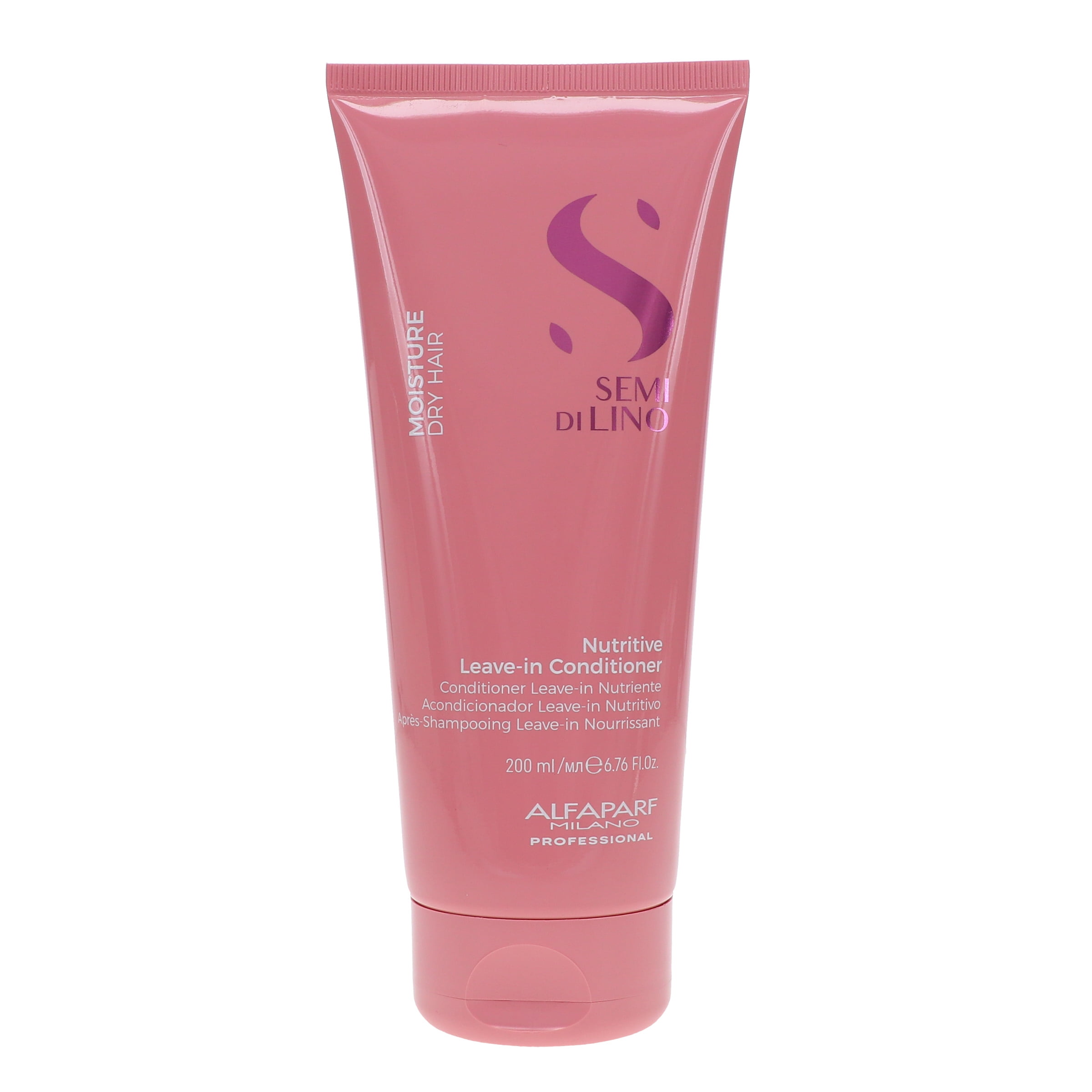 Alfaparf Milano Semi Di Lino Moisture Nutritive Low Shampoo 8.45 oz & Leave-in Conditioner 6.76 oz Combo Pack