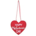 thumbnail image 2 of Valentines Day Door Decorations 2D Heart Shaped Canvas Hanging Sign for Valentines Decorations or Door Wall Decors E 7.1 In, 2 of 5