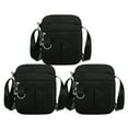 thumbnail image 1 of Bolso de nailon para ocio, bolso de mano, bolso bandolera, bolso de hombro para mujer impermeable negro, 1 of 5