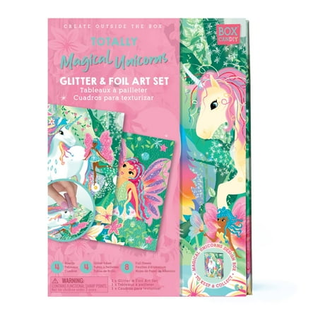 UPC: 0850017368798 | BOX CANDIY Totally Magical Forest Fairies Unicorns Glitter and Foil Art Set