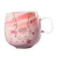 thumbnail image 2 of Large Ceramic Coffee Mugs 12 Ounces Safe for Men Women U0221 pink, 2 of 6