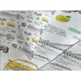 thumbnail image 4 of Ambesonne USA Quilted Bedspread Set 3 Pcs, Liberty Manhattan, Queen Size, Yellow Grey White, 4 of 5