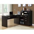 thumbnail image 3 of Monarch Specialties Computer Desk, Home Office, Corner, Left, Right Set-up, Storage Drawers, L Shape, Work, Laptop, Laminate, Brown, Contemporary, Modern, 3 of 3