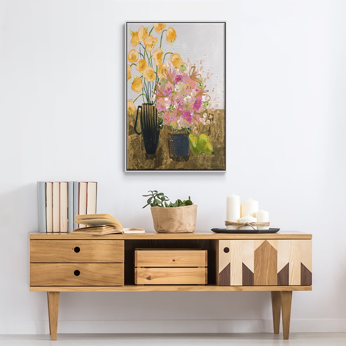 Not So Still Life Framed Premium Gallery Wrapped Canvas - Ready to Hang