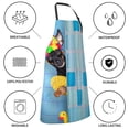 thumbnail image 5 of Goofa Prague Ratter Dog in Bathtub Printed Waterproof Apron 33" Chef Aprons for Men Heavy Duty Chemical Work Apron Adjustable Bib Apron, 5 of 9