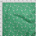 thumbnail image 4 of oneOone Cotton Jersey Green Fabric Scissor Diy Clothing Quilting Fabric Print Fabric By Yard 58 Inch Wide, 4 of 6