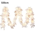 thumbnail image 1 of Daily Mix Store 197 Lumières Led Guirlande de Noël Père Noël Rubans Blancs Pendentifs Arbre de Noël Couronne Ruban Fête de Vacances Maison Ornements Suspendus, 1 of 9