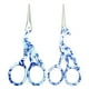 thumbnail image 3 of 2 Uds Tijeras de Bordado con Forma de Grúa Vintage Herramienta de Punto de Cruz Patrón de Cerámica Y Azul Soledad Crane Sewing Scissors, 3 of 6