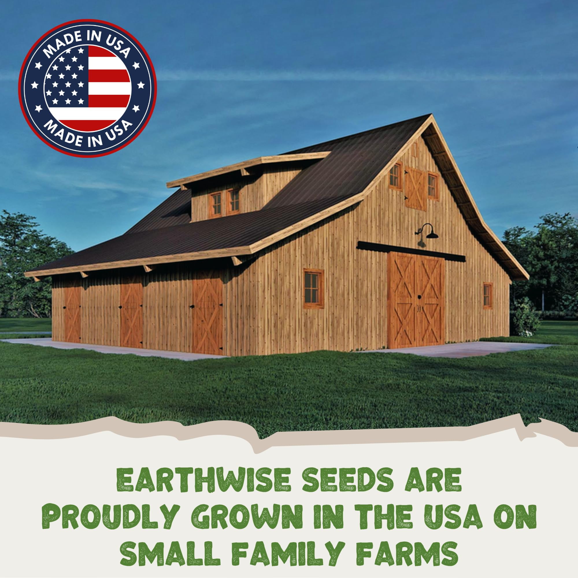 Earthwise TrueGrass Native Grass Seed Mix with Texoka Buffalograss and Blue Grama, Drought Tolerant Lawn Seed, 1 lb, Covers 500 Sq ft