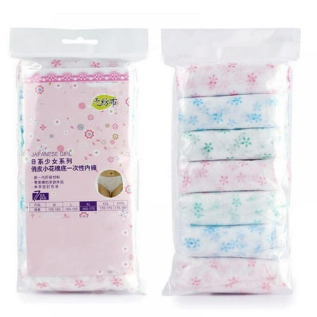 

EleaEleanor Promotion Clearance Disposable Underwear 7Pieces Cotton Pregnant Disposable Underwear Panties Briefs Prenatal Postpartum Underpant