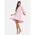 thumbnail image 2 of Floral Print Chiffon A line Dress - Pink, 2 of 5