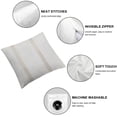 thumbnail image 4 of BANET  - Standard Size Pillow Cases , Pillowcases Pillow Shams Covers, Soft Microfiber, Striped Stripes Light Gray Grey on White, 4 of 5