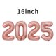 thumbnail image 3 of Juego de 5 globos grandes 2025 - Suministros para fiestas de Nochevieja Globos 2025 dorados - Decoraciones de Año Nuevo 2025 - Globos de Año Nuevo 2025, 3 of 5