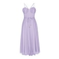 thumbnail image 4 of Homecoming Dresses for Teens Fashion Summer Casual Solid V-Neck Camis Sleeveless Vest Long Dress, 4 of 6