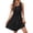 Black, variant on Laqbezok Women's Casual Sleeveless Dress, Round Neck Twist Front Mini Dress, Slim Fit A-Line Summer Outfit for Vacation Beach