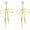 C:Diamond Gold Bow Stud, variant on Gold Bow Earrings for Women Gold Bow Ribbon Hoop Earrings Drop Dangle Bow Tie Earrings Long Bow Ribbon Tassel Earrings Trendy Earrings for Women 2025 Christmas New Year Gifts