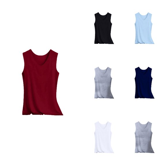 XIYON Women's Tank Top Round Neck Sleeveless Solid Color Slim Fit Comfortable Fashion Camisole For Casual Daily Wear,Xxxl