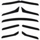 thumbnail image 1 of 5 tipos de bigotes falsos novedosos, bigotes de barba negros autoadhesivos para disfraces de Halloween, 1 of 5