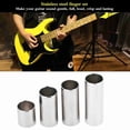 thumbnail image 4 of Set of 4 Stainless Steel Finger Slider Bars Guitar Slide Bar Stainless Steel Slider Tune Stick Metal Slides for Electric Acoustic Guitar Bass Medium String Instruments Accessories, 4 of 7