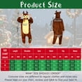 thumbnail image 2 of Alaiyaky Christmas Costume, Christmas Onesie Pajamas for Women, Santa Claus, Snowman, Elk Pajamas Christmas Hoodie Costume for Women Adults Cozy Onesie Fluffy PJS, 2 of 7