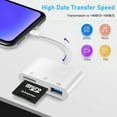 thumbnail image 4 of CHUANK USB C Hub Multi-Port Adapter   5 in 1 USB Type C to USB 3.0 Hub Adapter  Portable Aluminum SD TF CF Card Reader Support Charging  Camera Memory Card Reader Fit for MacBook Pro Air, 4 of 7