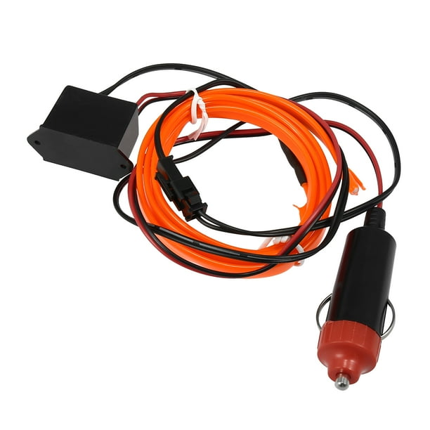 1 Metro/3 Pies Coche Interior Neón EL Cable Tira Naranja Fría Luz Resplandor