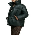 thumbnail image 4 of NVLT Women’s Vegan Leather Puffer Coat, 4 of 6