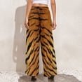 thumbnail image 3 of Tiger Straight Pants Modern Animal Print Sexy Wide Leg Pants Womens Big Size Streetwear Custom Trousers, 3 of 6