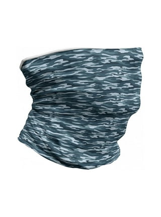 Adult UV Face Shield, Neck Gaiter, Balaclava - Neon Grey Camo