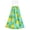 Aqua Lemon Leaf, variant on 2 Pack Hanging Hand Towels for Kitchen & Bathroom, Dish Towels with Cream Floral Prints, 18.2x14 in