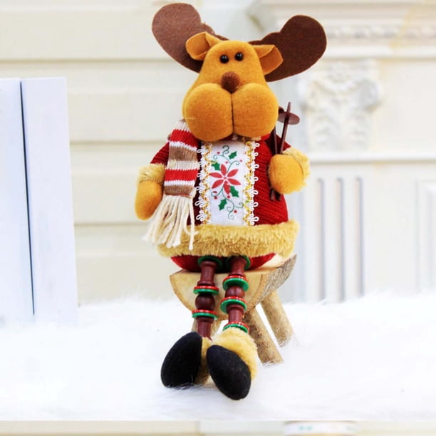 Juguetes de piscina, juguetes para bebés, juguetes para niños pequeños Muñeco de nieve de Papá Noel de Navidad, muñeco de peluche suave