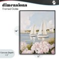 thumbnail image 4 of Stupell Industries Traditional Sailboats & Pink Hydrangeas Black Framed Giclee Art, 11 x 14, by Sisi and Seb, 4 of 8