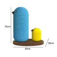 thumbnail image 2 of Poste Rascador Para Gatos, Diseño De Pollito, Poste Rascador Para Gatos Sisal Con 2 Postes De Altura Diferentes, Juguete Interactivo Para Gatos, Regalo Para Gatitos Methold PT002251-00, 2 of 6