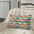 thumbnail image 6 of Binfone Lantern Koi Fish Standard Size Pillowcase, Long Staple Pure Cotton Envelope Closure Pillow Cover (Pillow core not included),14"x20", 6 of 7